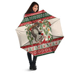 Aussie Sugar Glider Christmas Umbrella Festive Knitted Pattern Inspired