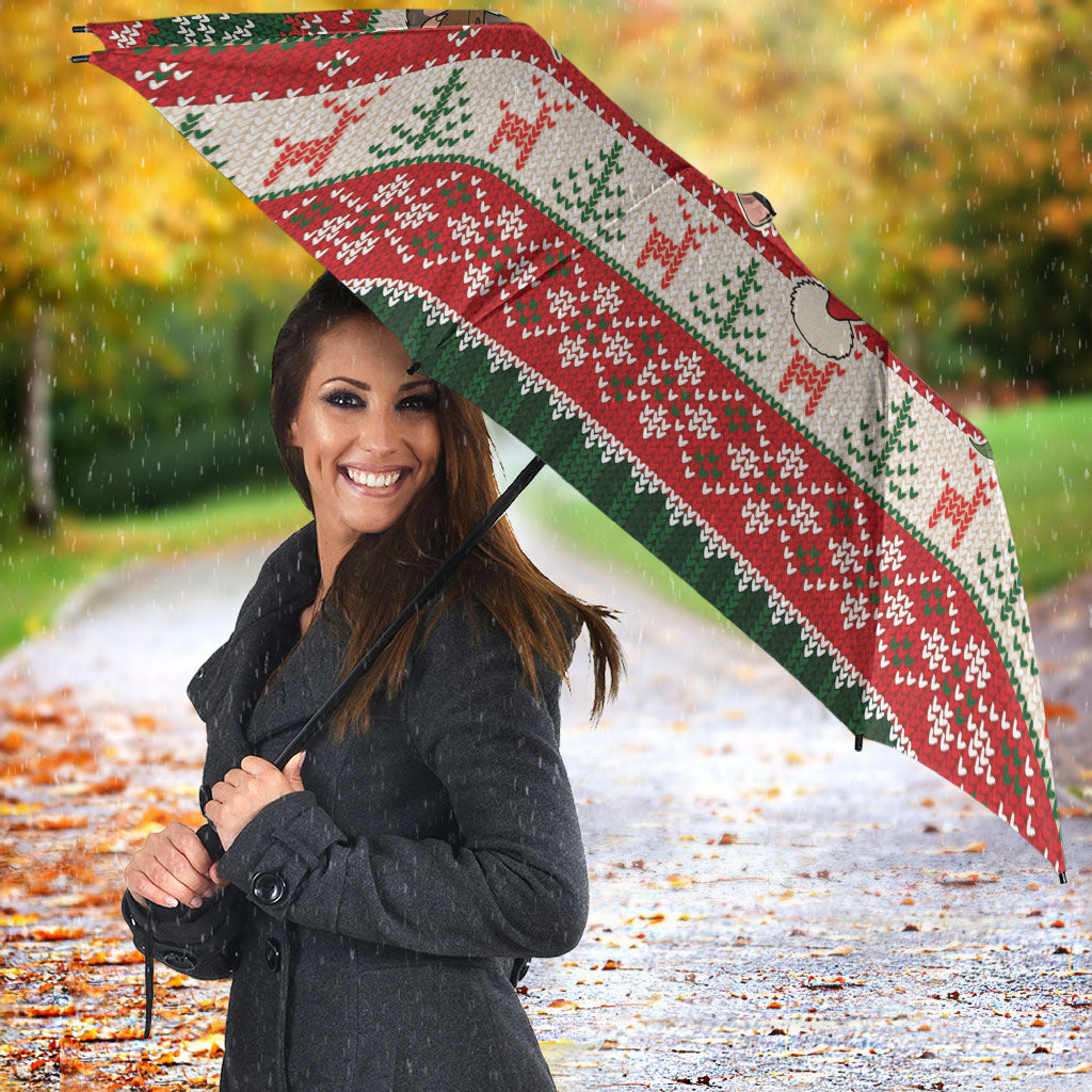 Aussie Sugar Glider Christmas Umbrella Festive Knitted Pattern Inspired