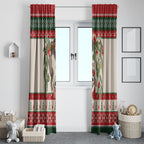 Aussie Sugar Glider Christmas Window Curtain Festive Knitted Pattern Inspired