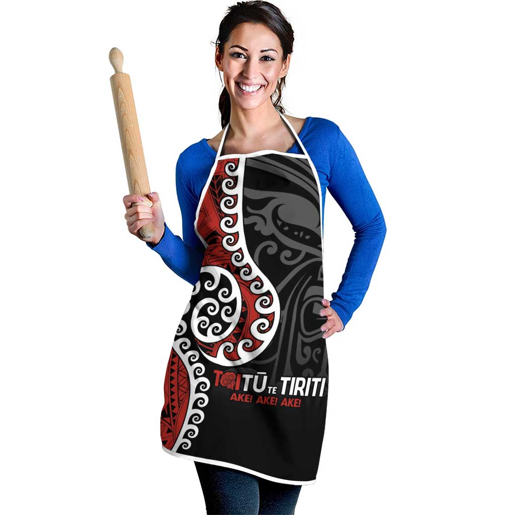 Honour The Treaty New Zealand Apron Toitu Te Tiriti Ake Ake Ake - Aussie Hoodie