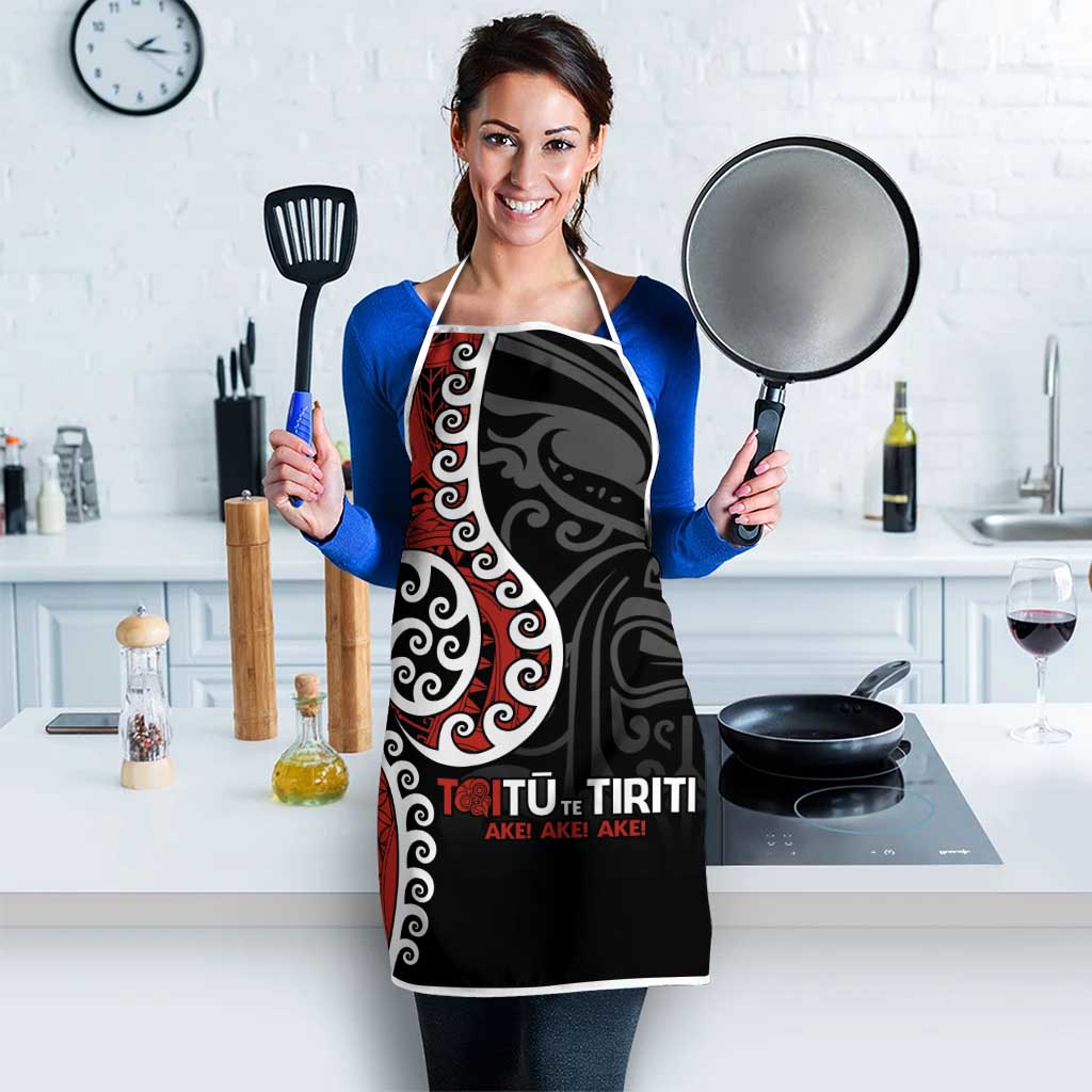 Honour The Treaty New Zealand Apron Toitu Te Tiriti Ake Ake Ake - Aussie Hoodie