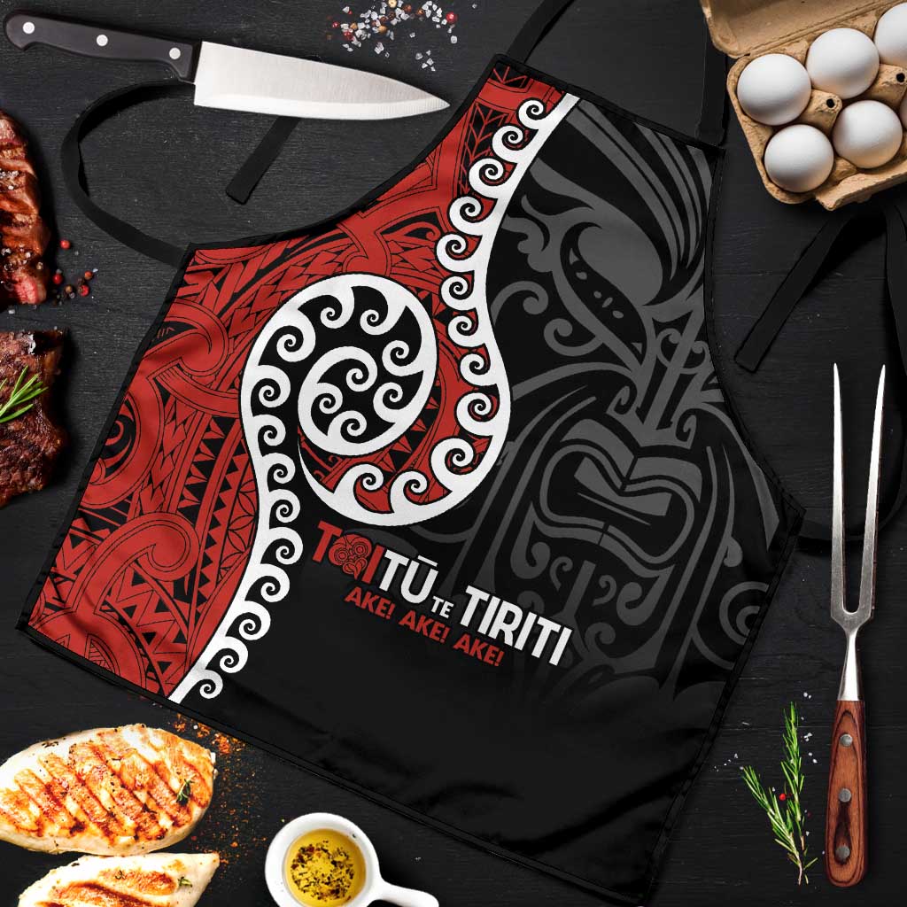 Honour The Treaty New Zealand Apron Toitu Te Tiriti Ake Ake Ake - Aussie Hoodie
