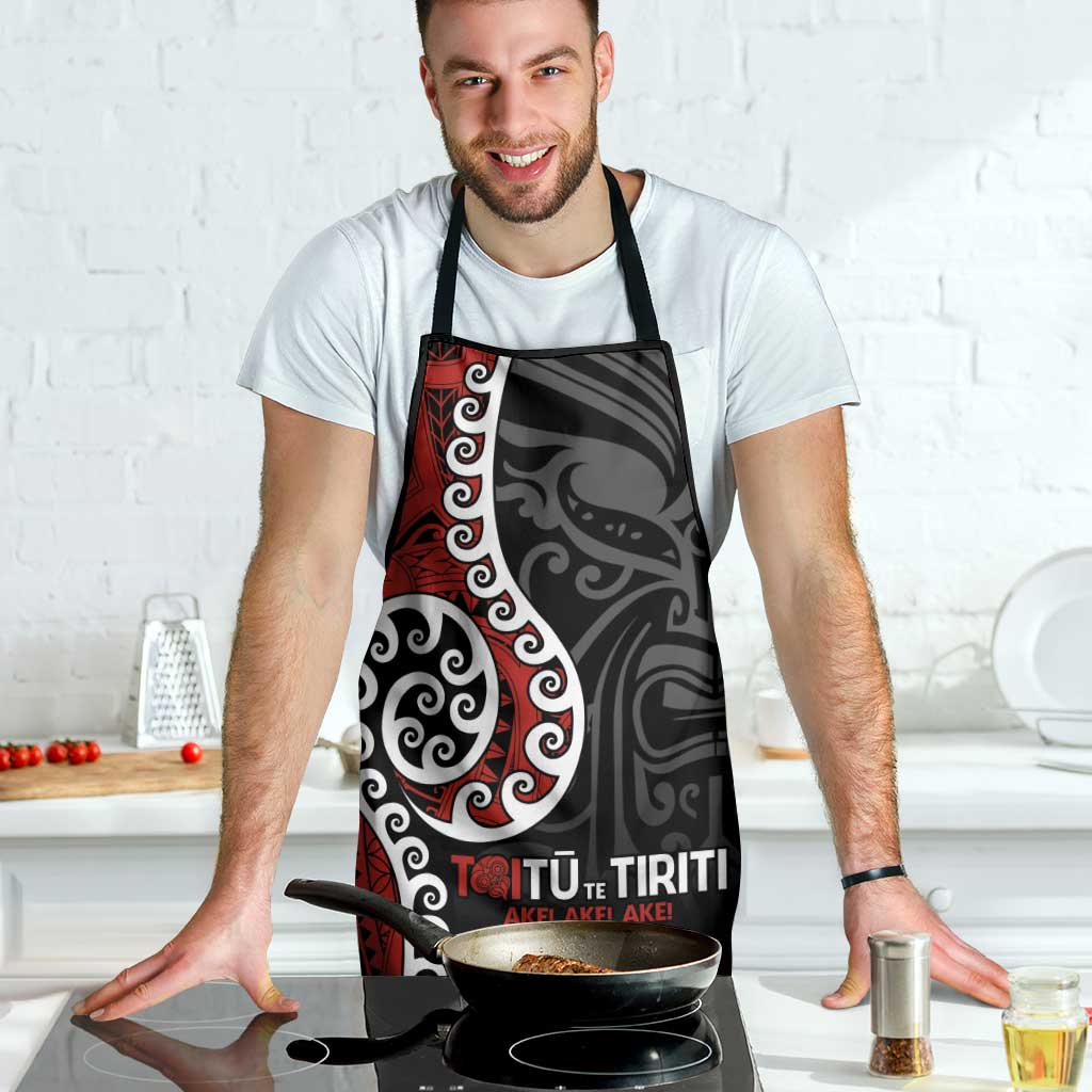 Honour The Treaty New Zealand Apron Toitu Te Tiriti Ake Ake Ake - Aussie Hoodie