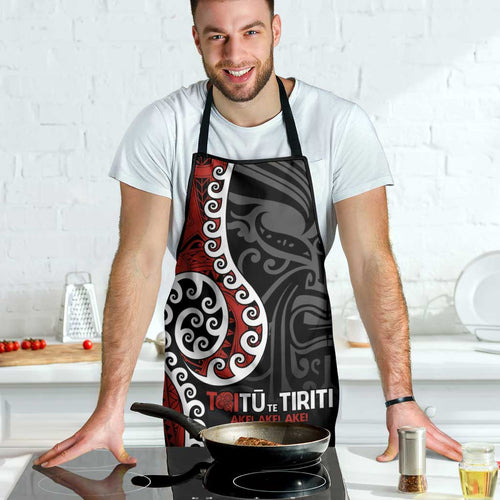Honour The Treaty New Zealand Apron Toitu Te Tiriti Ake Ake Ake - Aussie Hoodie