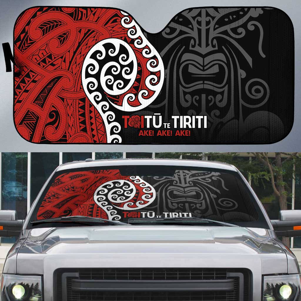 Honour The Treaty New Zealand Auto Sun Shade Toitu Te Tiriti Ake Ake Ake - Aussie Hoodie