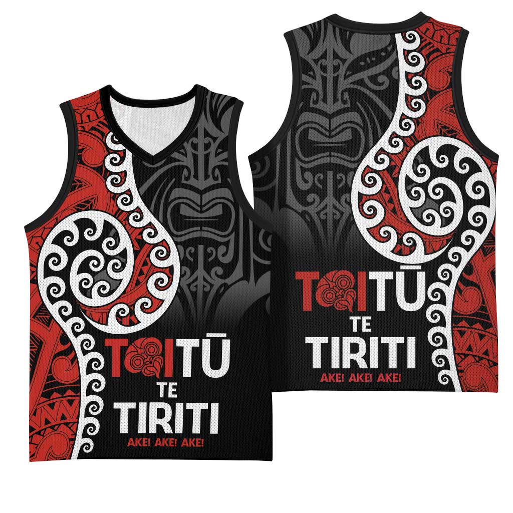 Honour The Treaty New Zealand Basketball Jersey Toitu Te Tiriti Ake Ake Ake - Aussie Hoodie