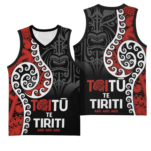 Honour The Treaty New Zealand Basketball Jersey Toitu Te Tiriti Ake Ake Ake - Aussie Hoodie