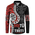 Honour The Treaty New Zealand Button Sweatshirt Toitu Te Tiriti Ake!Ake!Ake!