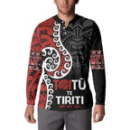 Honour The Treaty New Zealand Button Sweatshirt Toitu Te Tiriti Ake!Ake!Ake!