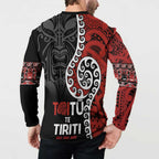 Honour The Treaty New Zealand Button Sweatshirt Toitu Te Tiriti Ake!Ake!Ake!