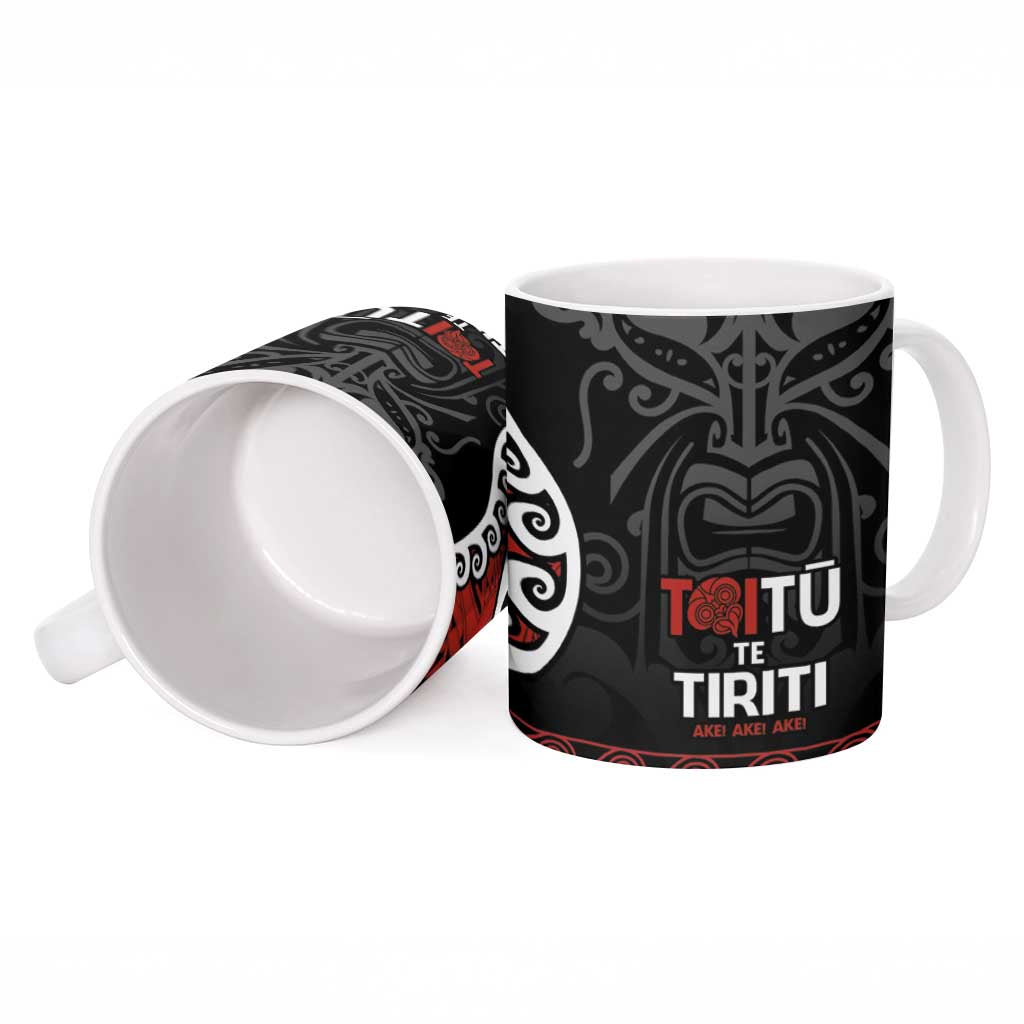 Honour The Treaty New Zealand Ceramic Mug Toitu Te Tiriti Ake Ake Ake - Aussie Hoodie