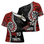 Honour The Treaty New Zealand Cross Shoulder Shirt Toitu Te Tiriti Ake Ake Ake - Aussie Hoodie