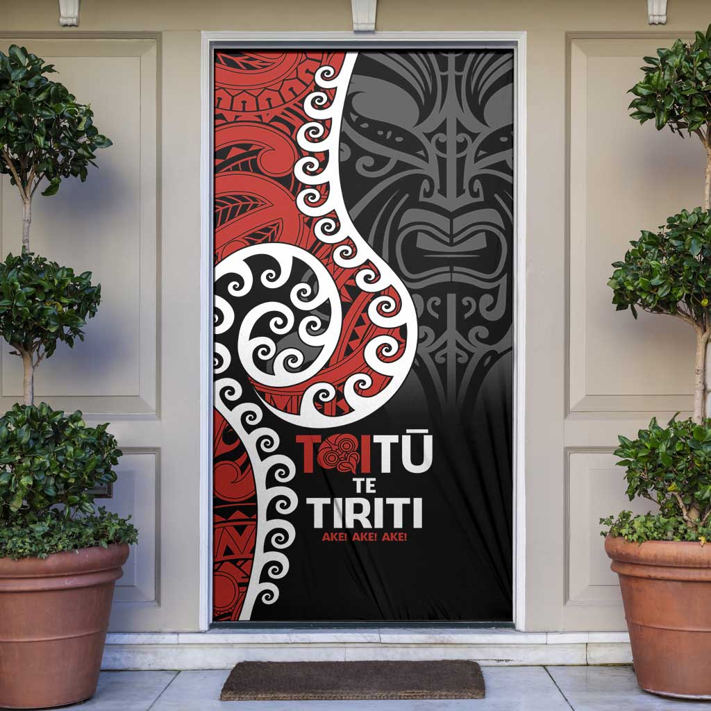 Honour The Treaty New Zealand Door Cover Toitu Te Tiriti Ake Ake Ake - Aussie Hoodie