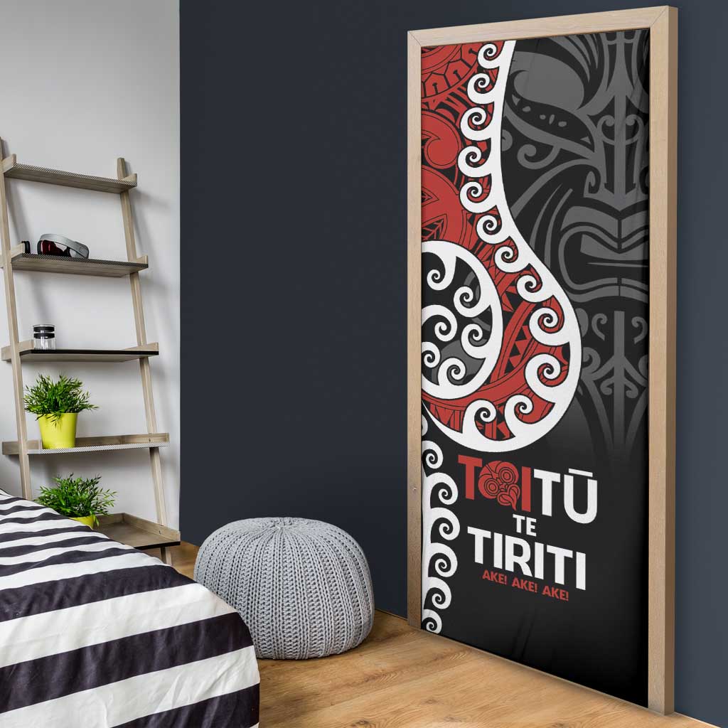Honour The Treaty New Zealand Door Cover Toitu Te Tiriti Ake Ake Ake - Aussie Hoodie