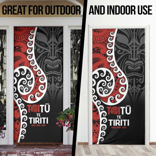 Honour The Treaty New Zealand Door Cover Toitu Te Tiriti Ake Ake Ake - Aussie Hoodie