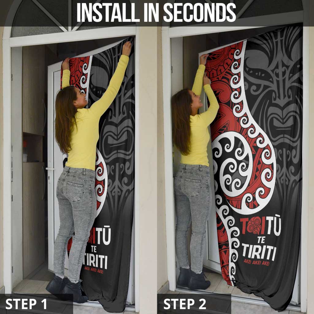 Honour The Treaty New Zealand Door Cover Toitu Te Tiriti Ake Ake Ake - Aussie Hoodie