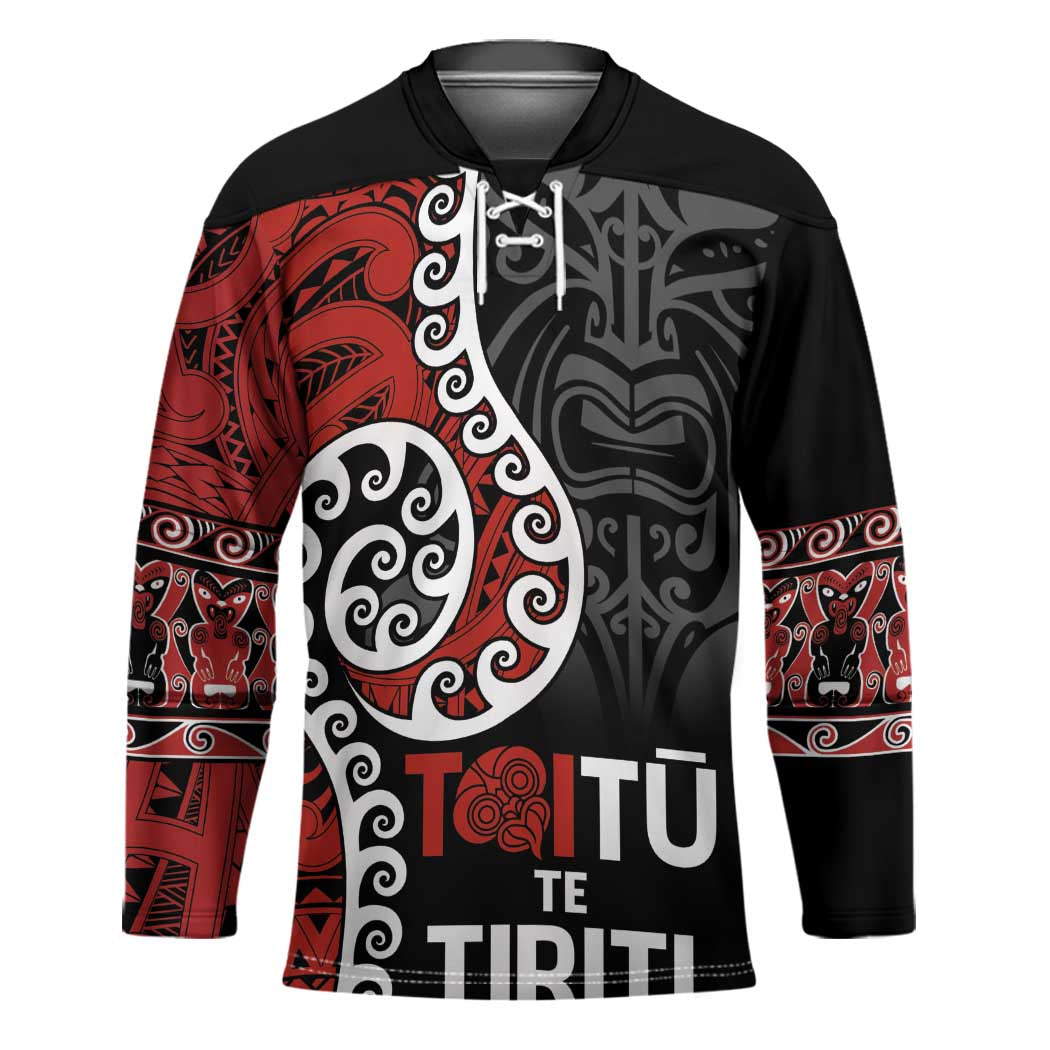Honour The Treaty New Zealand Hockey Jersey Toitu Te Tiriti Ake Ake Ake - Aussie Hoodie