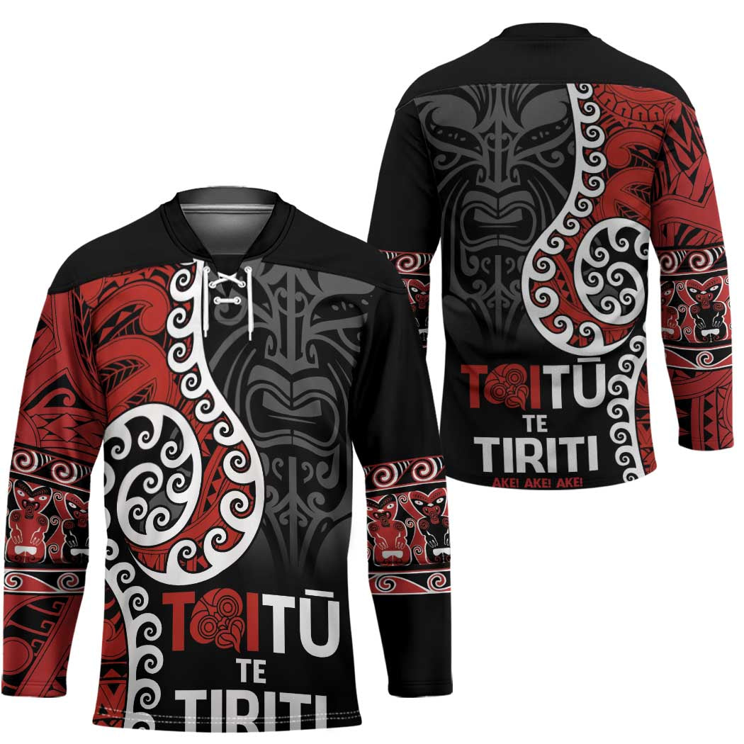 Honour The Treaty New Zealand Hockey Jersey Toitu Te Tiriti Ake Ake Ake - Aussie Hoodie