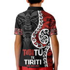 Honour The Treaty New Zealand Kid Polo Shirt Toitu Te Tiriti Ake!Ake!Ake!