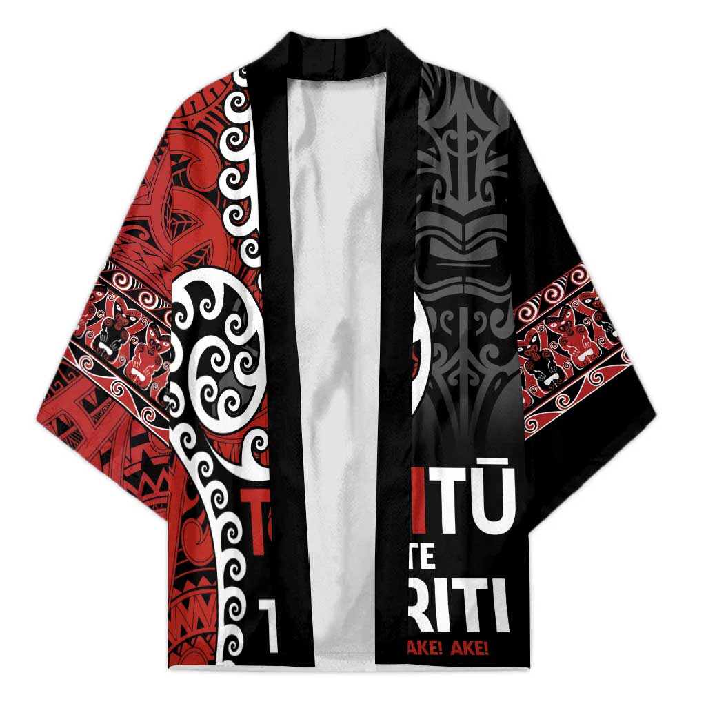 Honour The Treaty New Zealand Kimono Toitu Te Tiriti Ake Ake Ake - Aussie Hoodie