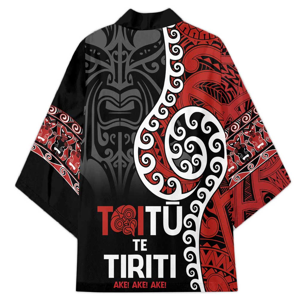 Honour The Treaty New Zealand Kimono Toitu Te Tiriti Ake Ake Ake - Aussie Hoodie
