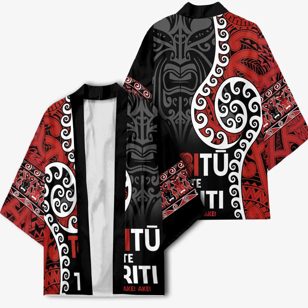 Honour The Treaty New Zealand Kimono Toitu Te Tiriti Ake Ake Ake - Aussie Hoodie