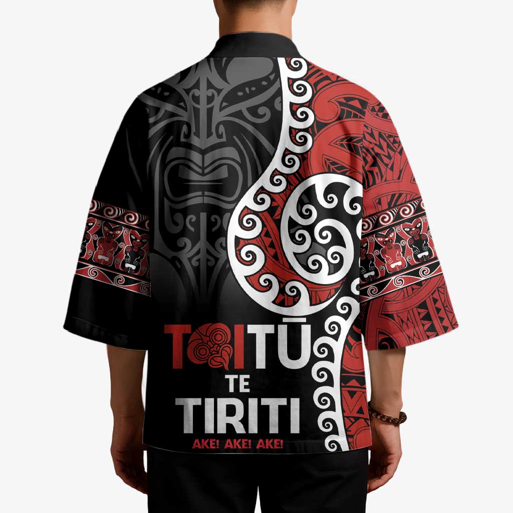 Honour The Treaty New Zealand Kimono Toitu Te Tiriti Ake Ake Ake - Aussie Hoodie