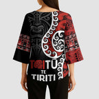 Honour The Treaty New Zealand Kimono Sleeve Blouse Toitu Te Tiriti Ake Ake Ake - Aussie Hoodie