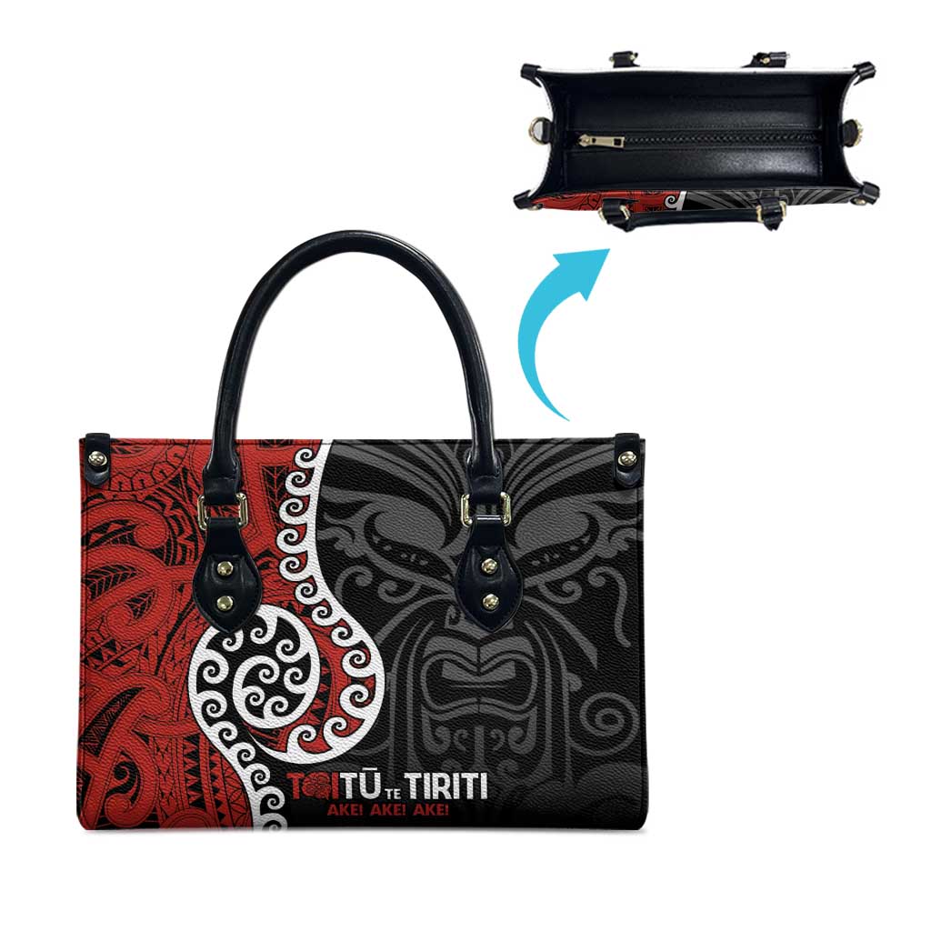 Honour The Treaty New Zealand Leather Bag Toitu Te Tiriti Ake Ake Ake - Aussie Hoodie