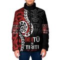 Honour The Treaty New Zealand Padded Jacket Toitu Te Tiriti Ake Ake Ake - Aussie Hoodie