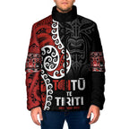 Honour The Treaty New Zealand Padded Jacket Toitu Te Tiriti Ake Ake Ake - Aussie Hoodie