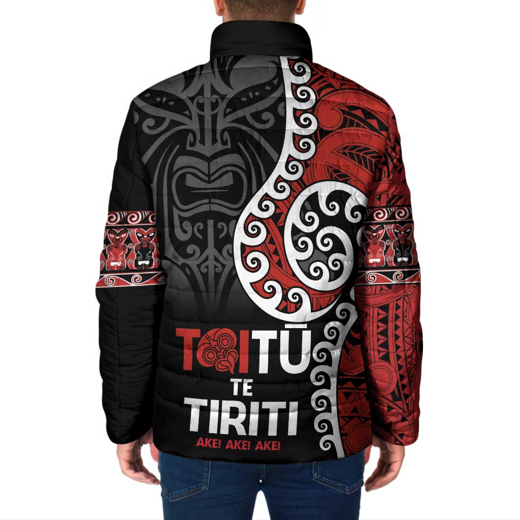 Honour The Treaty New Zealand Padded Jacket Toitu Te Tiriti Ake Ake Ake - Aussie Hoodie