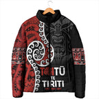 Honour The Treaty New Zealand Padded Jacket Toitu Te Tiriti Ake Ake Ake - Aussie Hoodie