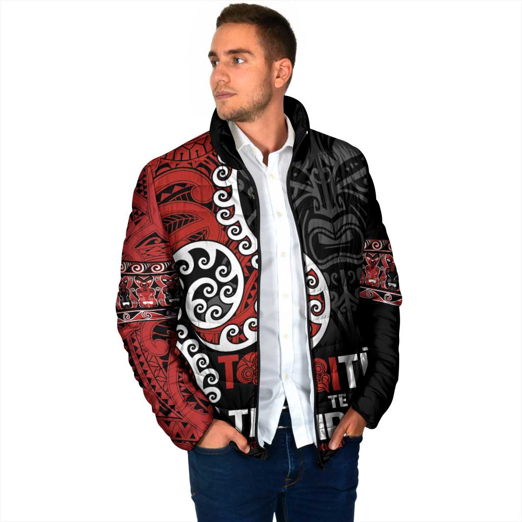 Honour The Treaty New Zealand Padded Jacket Toitu Te Tiriti Ake Ake Ake - Aussie Hoodie