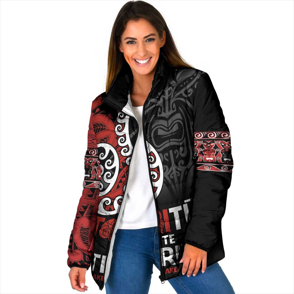 Honour The Treaty New Zealand Padded Jacket Toitu Te Tiriti Ake Ake Ake - Aussie Hoodie
