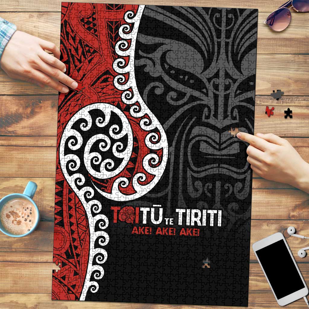 Honour The Treaty New Zealand Puzzle Toitu Te Tiriti Ake Ake Ake - Aussie Hoodie