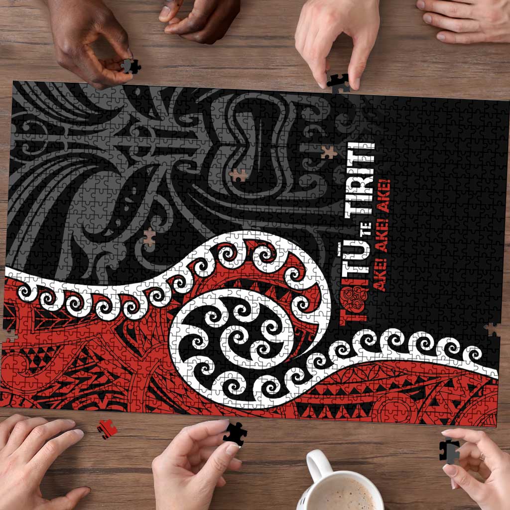 Honour The Treaty New Zealand Puzzle Toitu Te Tiriti Ake Ake Ake - Aussie Hoodie
