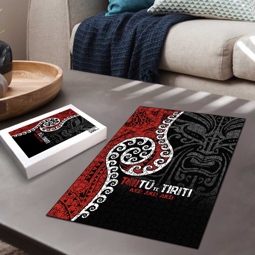 Honour The Treaty New Zealand Puzzle Toitu Te Tiriti Ake Ake Ake - Aussie Hoodie