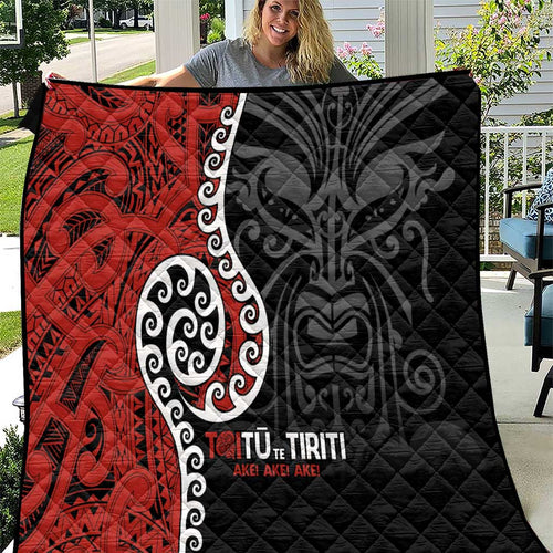 Honour The Treaty New Zealand Quilt Toitu Te Tiriti Ake!Ake!Ake!