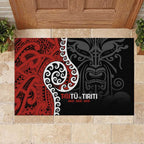 Honour The Treaty New Zealand Rubber Doormat Toitu Te Tiriti Ake!Ake!Ake!