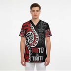 Honour The Treaty New Zealand Scrub Top Toitu Te Tiriti Ake Ake Ake - Aussie Hoodie