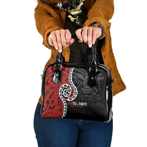 Honour The Treaty New Zealand Shoulder Handbag Toitu Te Tiriti Ake!Ake!Ake!