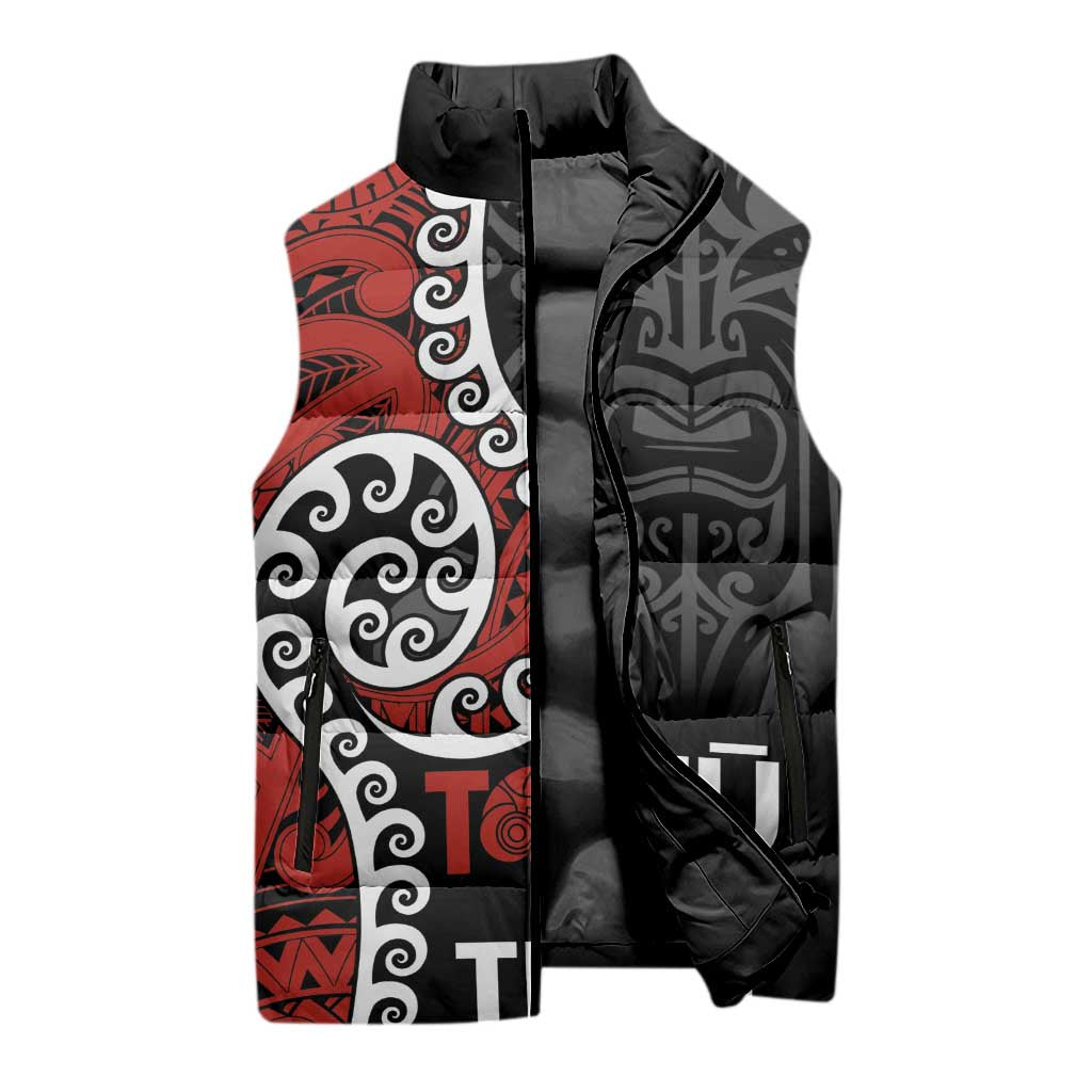 Honour The Treaty New Zealand Sleeveless Puffer Jacket Toitu Te Tiriti Ake Ake Ake - Aussie Hoodie