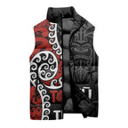 Honour The Treaty New Zealand Sleeveless Puffer Jacket Toitu Te Tiriti Ake Ake Ake - Aussie Hoodie