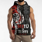 Honour The Treaty New Zealand Sleeveless Zip Hoodie Toitu Te Tiriti Ake Ake Ake LT9