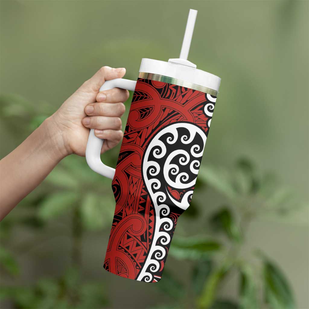 Honour The Treaty New Zealand Tumbler With Handle Toitu Te Tiriti Ake!Ake!Ake!