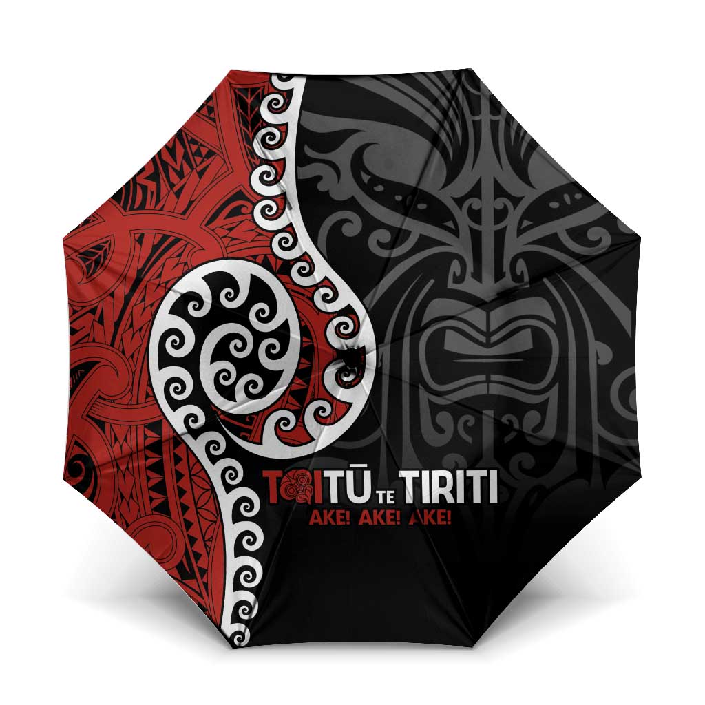 Honour The Treaty New Zealand Umbrella Toitu Te Tiriti Ake Ake Ake - Aussie Hoodie