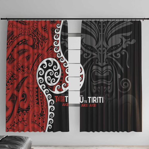 Honour The Treaty New Zealand Window Curtain Toitu Te Tiriti Ake!Ake!Ake!