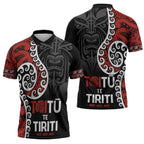 Honour The Treaty New Zealand Zipper Polo Shirt Toitu Te Tiriti Ake Ake Ake - Aussie Hoodie