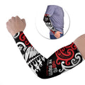 Honour The Treaty New Zealand Personalised Arm Sleeves Toitu Te Tiriti Half Fern Haka Dance - Aussie Hoodie